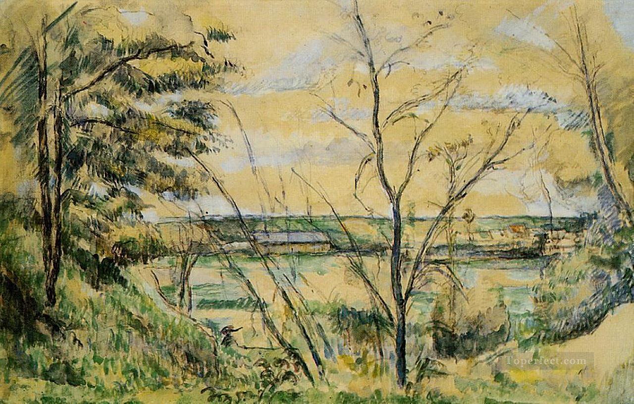 The Oise Valley Paul Cezanne Landscapes brook Oil Paintings